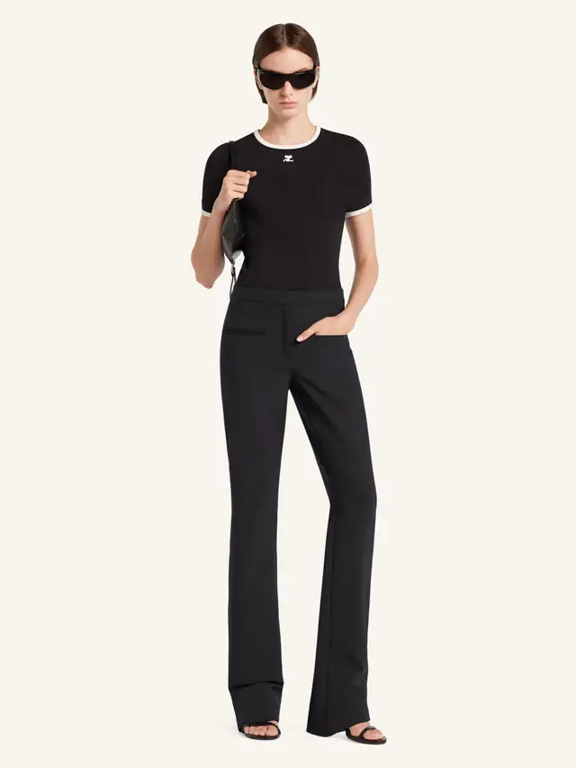 Tshirt Courrèges noir