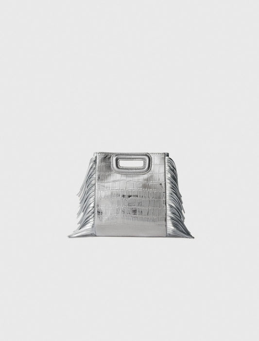 Maje - Sac M Mini en cuir effet croco