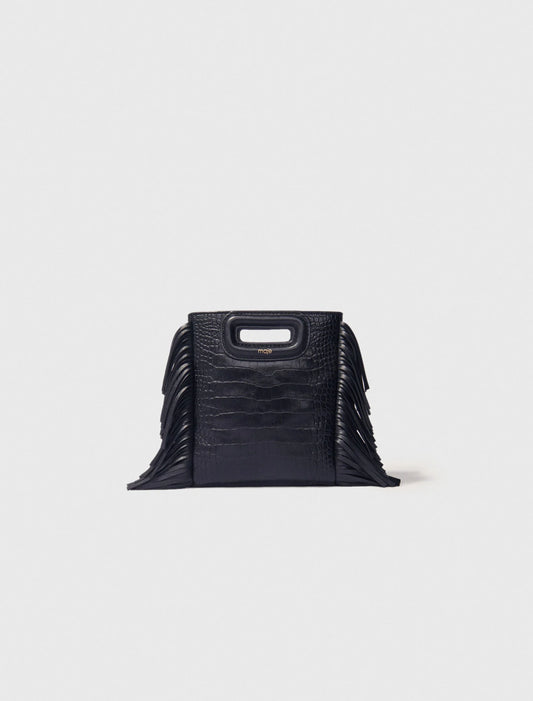 Maje - Sac M Mini en cuir effet croco
